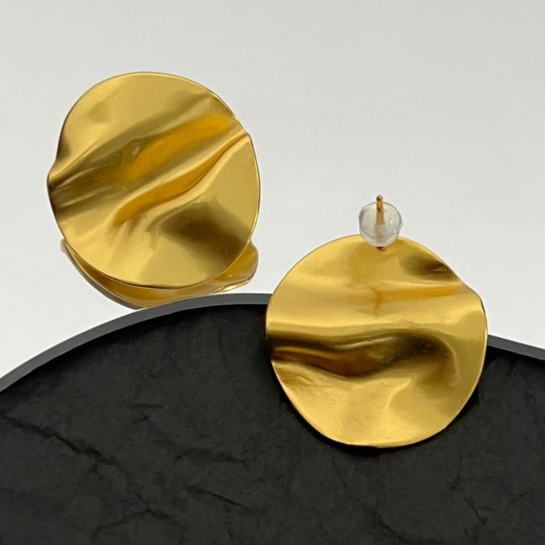 Luxury FendiFF GOLD EARRINGS