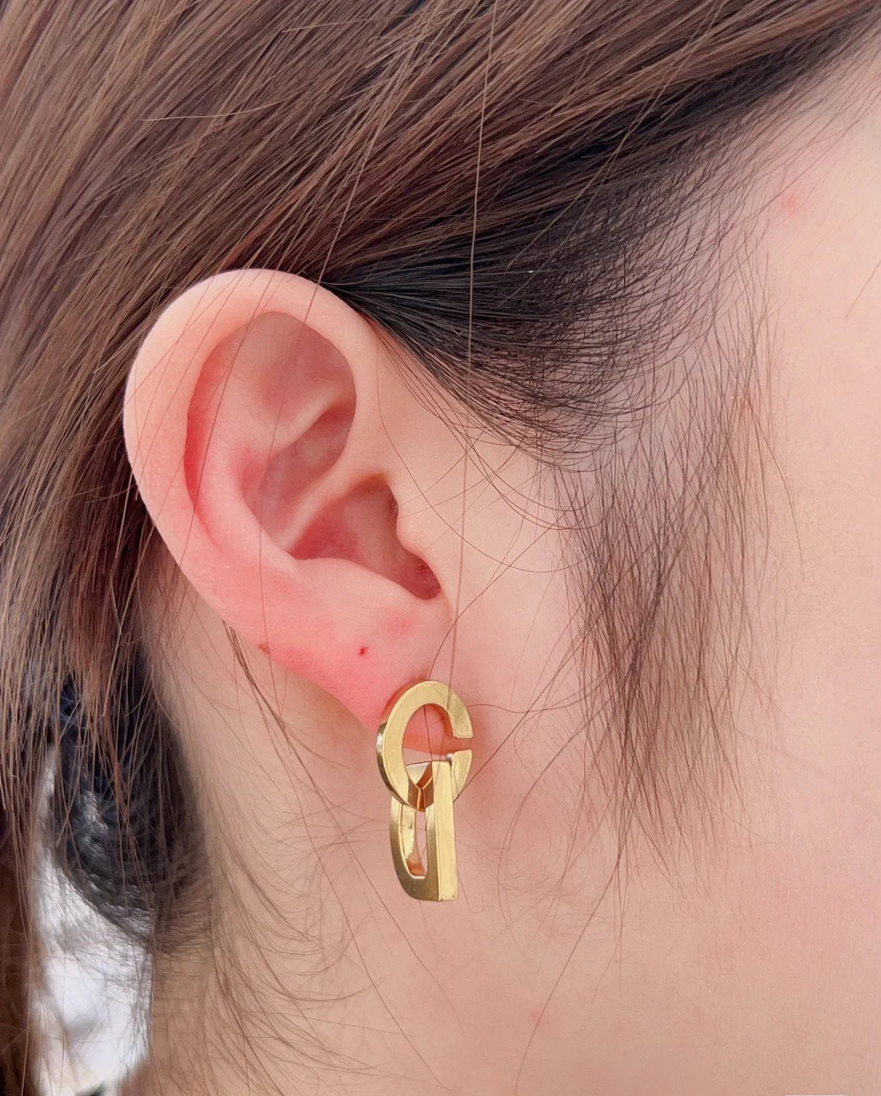 Luxury DiorDROP GOLD EARRINGS