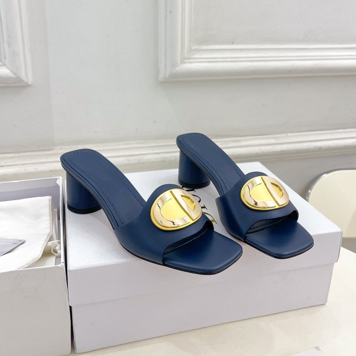 Luxury DiorFOREVER HEELED 5CM BLUE