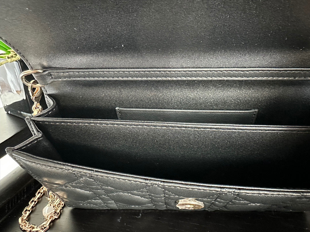 Luxury DiorMISS 21CM BLACK LAMBSKIN