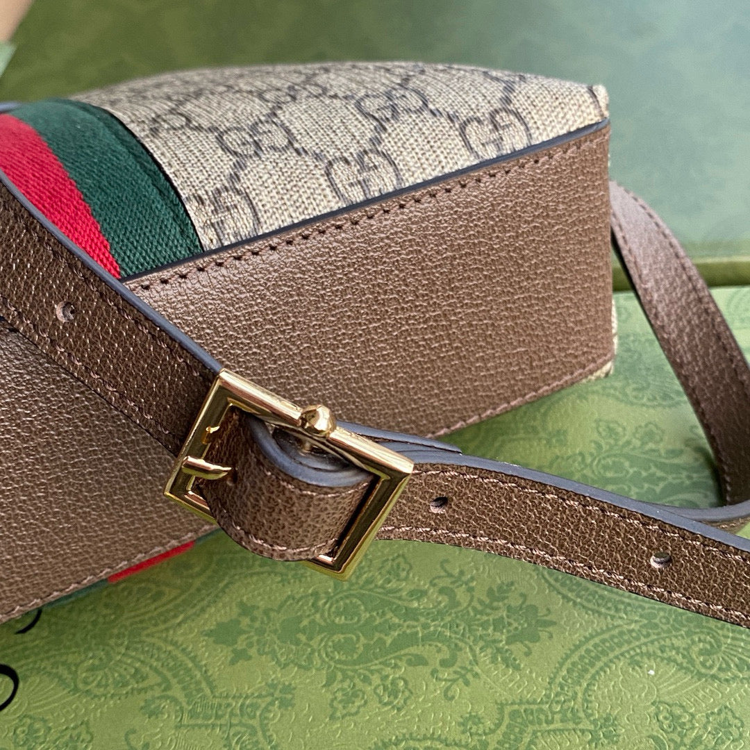Luxury Gucci ophidia large 24cm comestic pouch beige monogram canvas