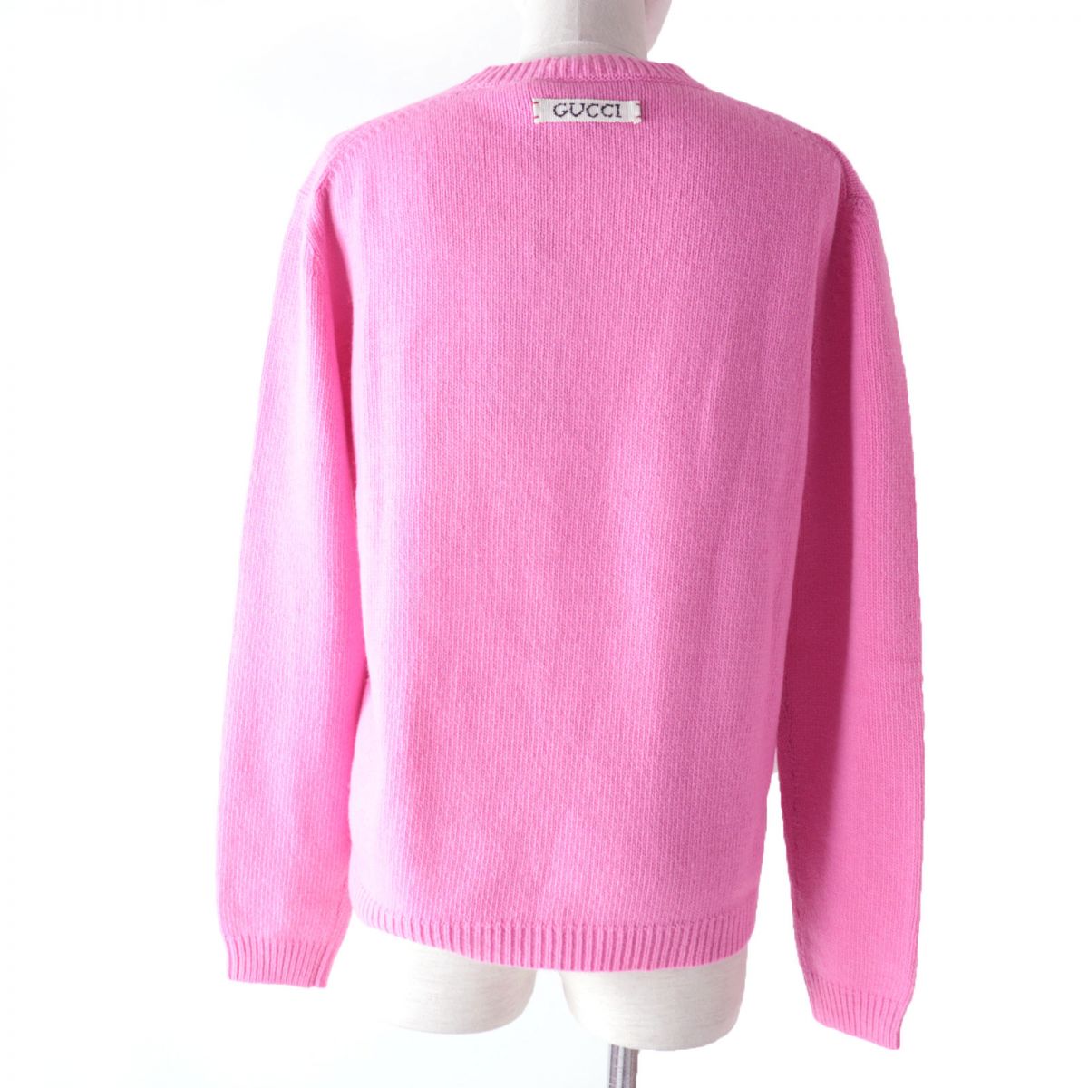 Luxury Gucci Trending 2025 x DISNEY Donald Duck Knit Sweater Pink S