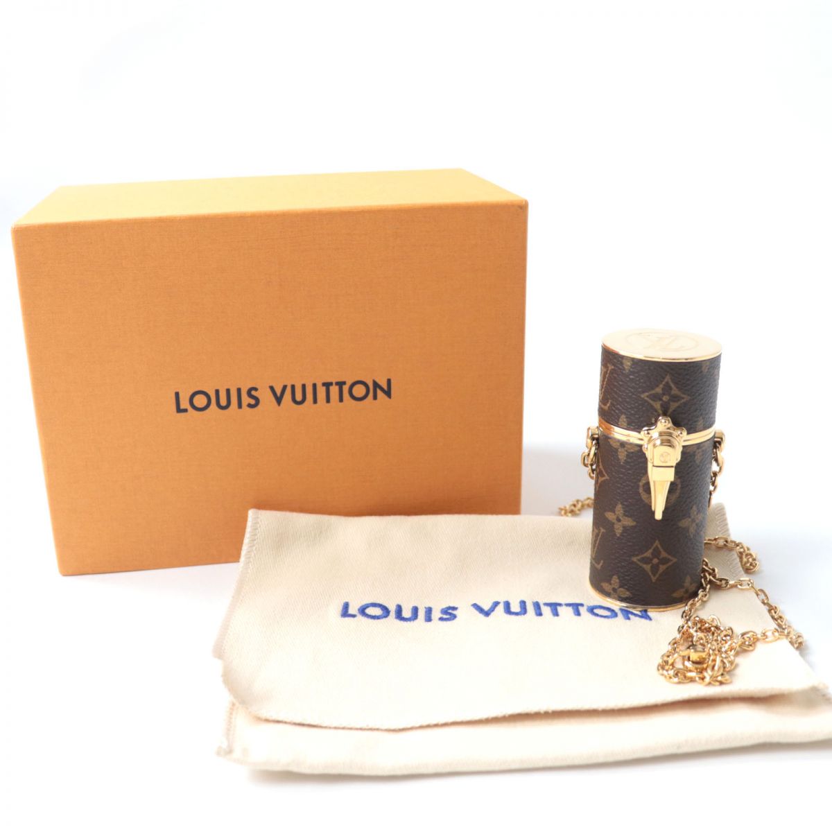 Louis Vuitton Monogram Lipstick Case Necklace
