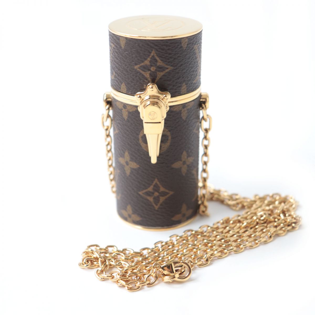 Louis Vuitton Monogram Lipstick Case Necklace