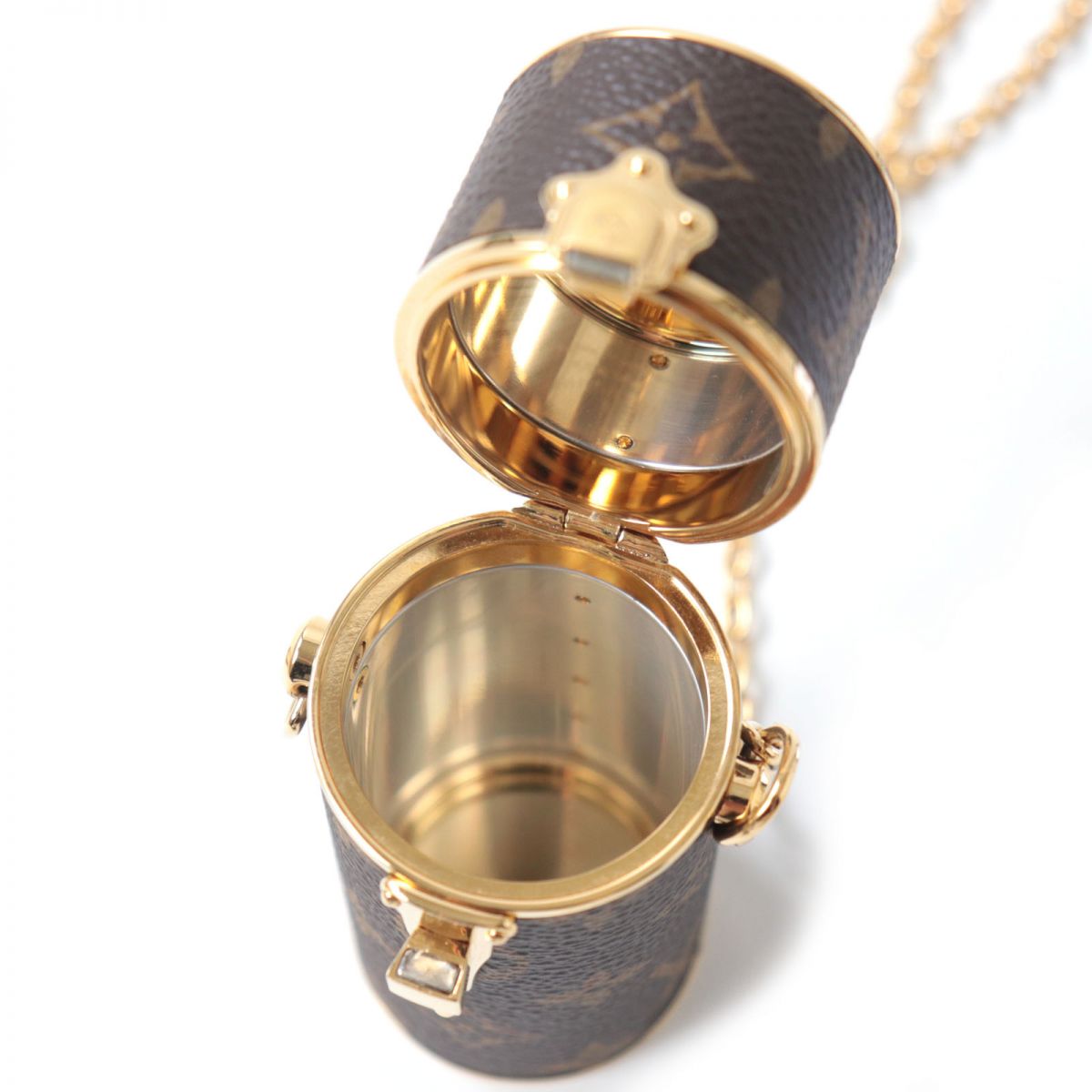 Louis Vuitton Monogram Lipstick Case Necklace