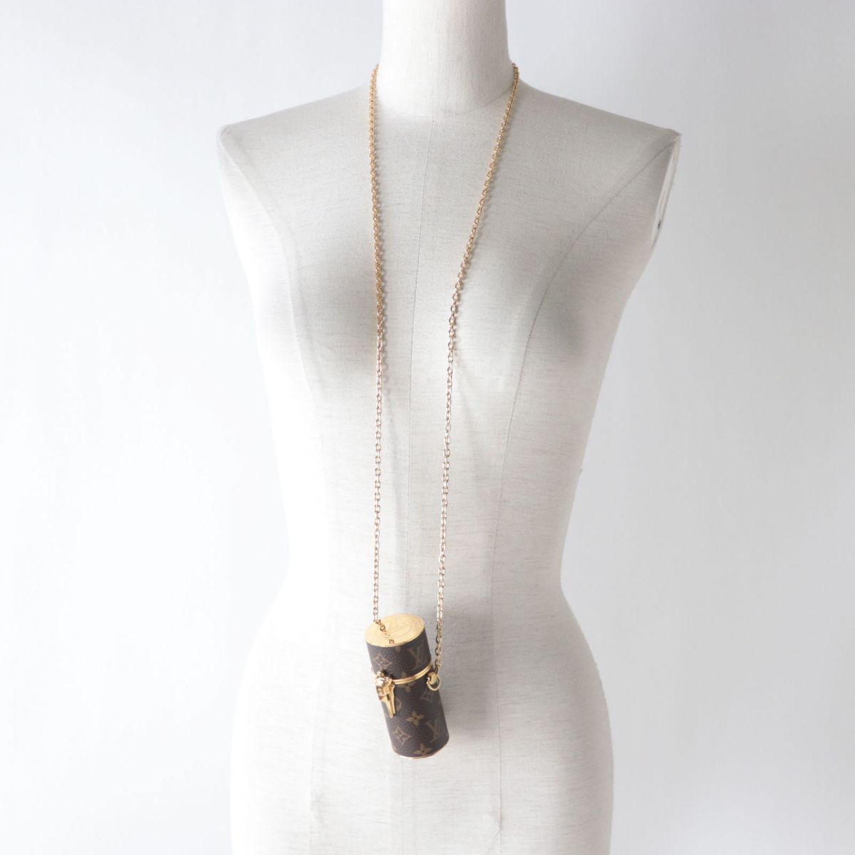Louis Vuitton Monogram Lipstick Case Necklace