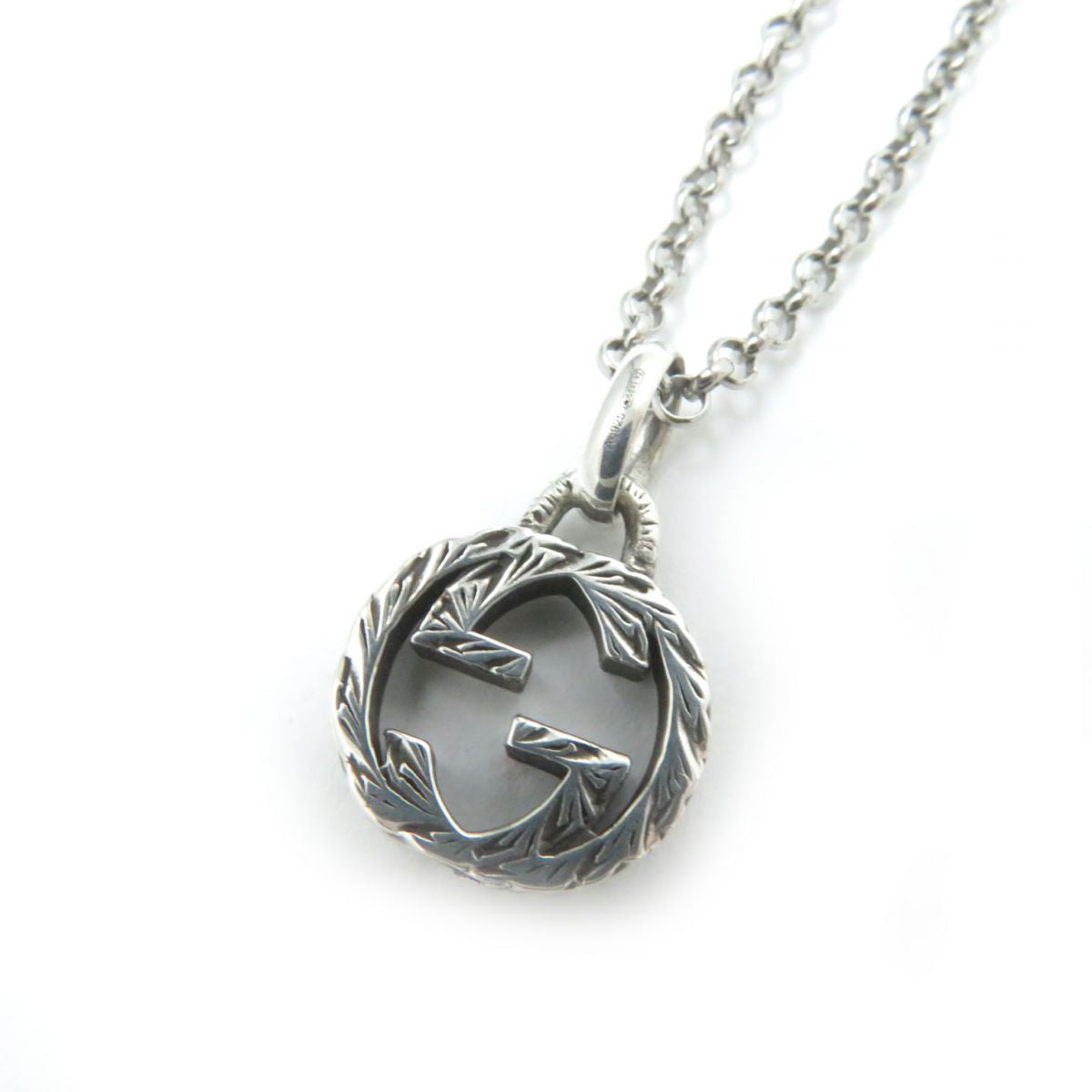Luxury Gucci Trending 2025 Arabesque Interlocking G Silver Necklace