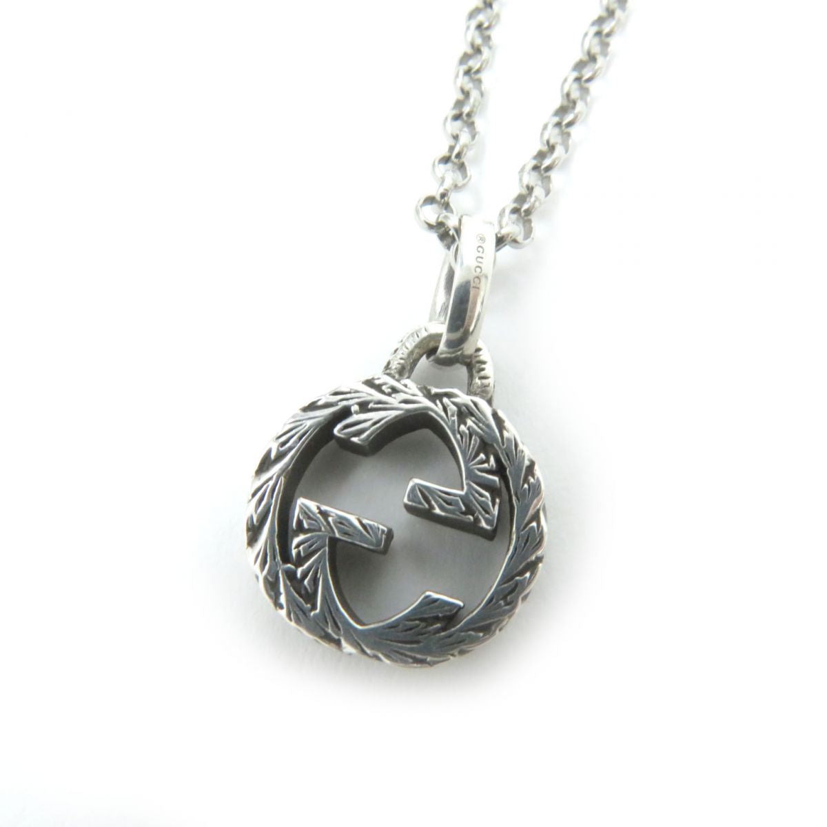 Luxury Gucci Trending 2025 Arabesque Interlocking G Silver Necklace