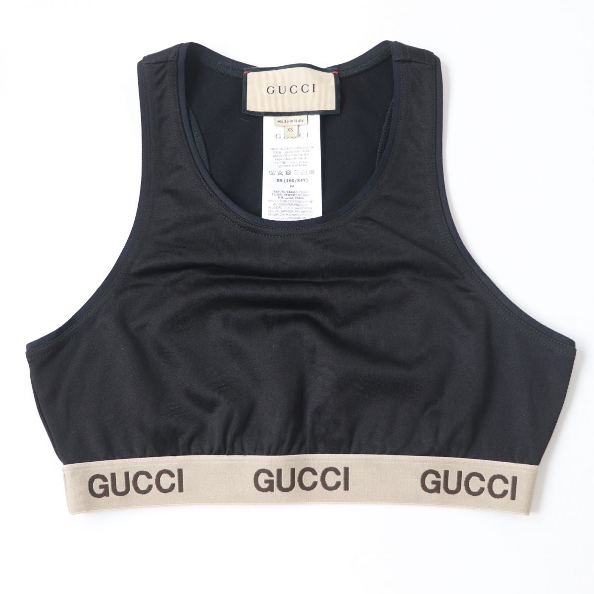 Luxury Gucci Trending 2025 672401 Logo Tank Top Black XS