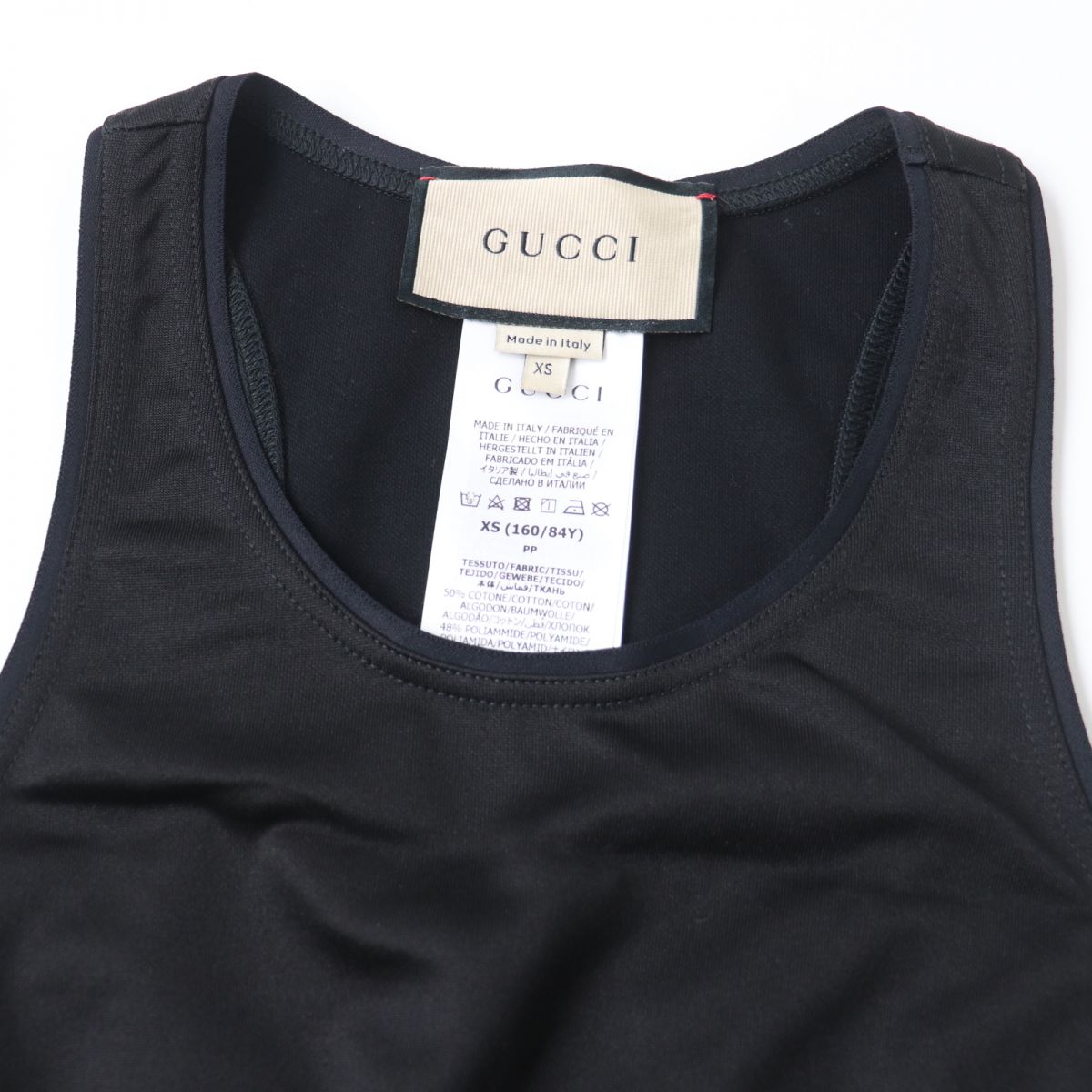 Luxury Gucci Trending 2025 672401 Logo Tank Top Black XS