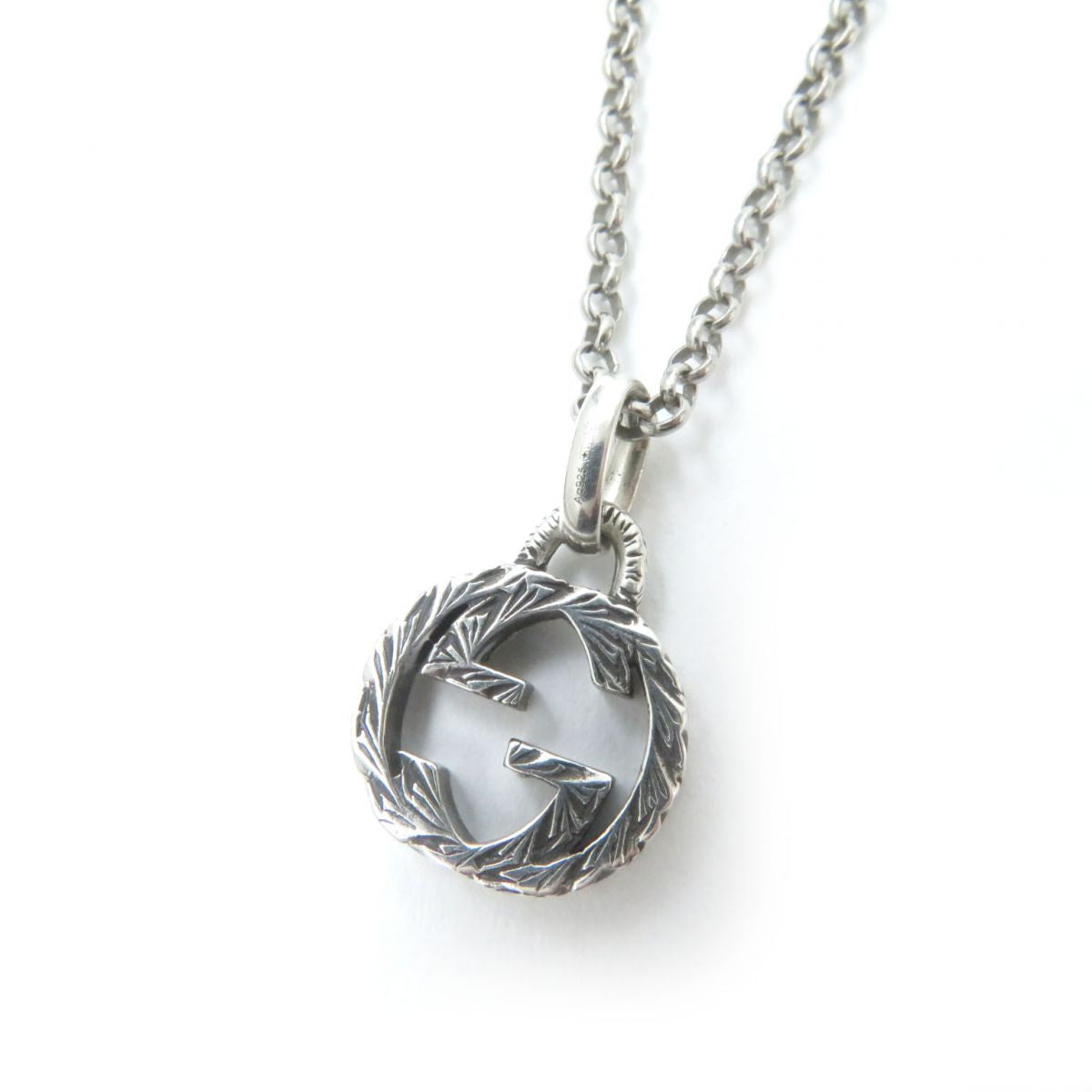 Luxury Gucci Trending 2025 Interlocking G Arabesque Necklace Silver