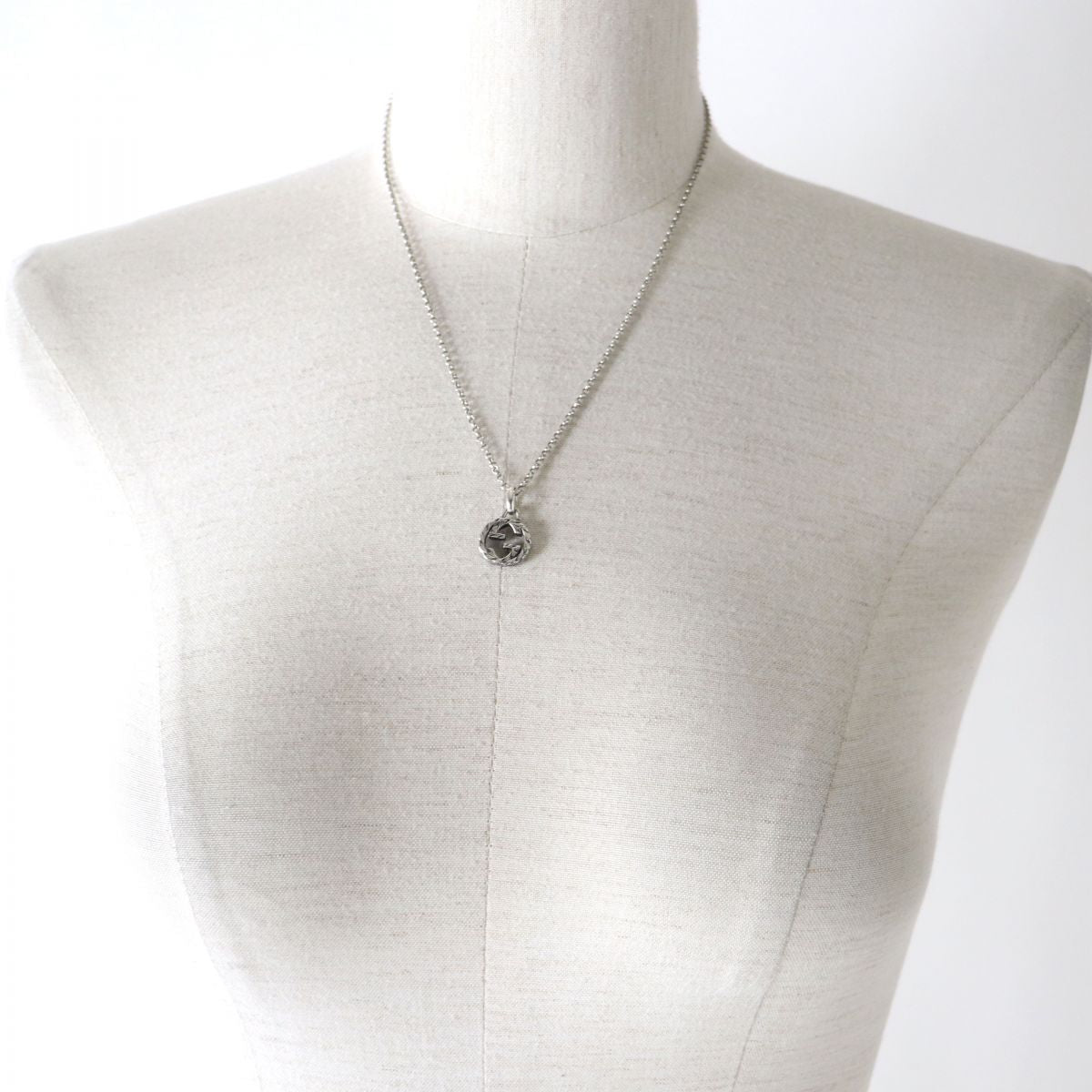 Luxury Gucci Trending 2025 Interlocking G Arabesque Necklace Silver