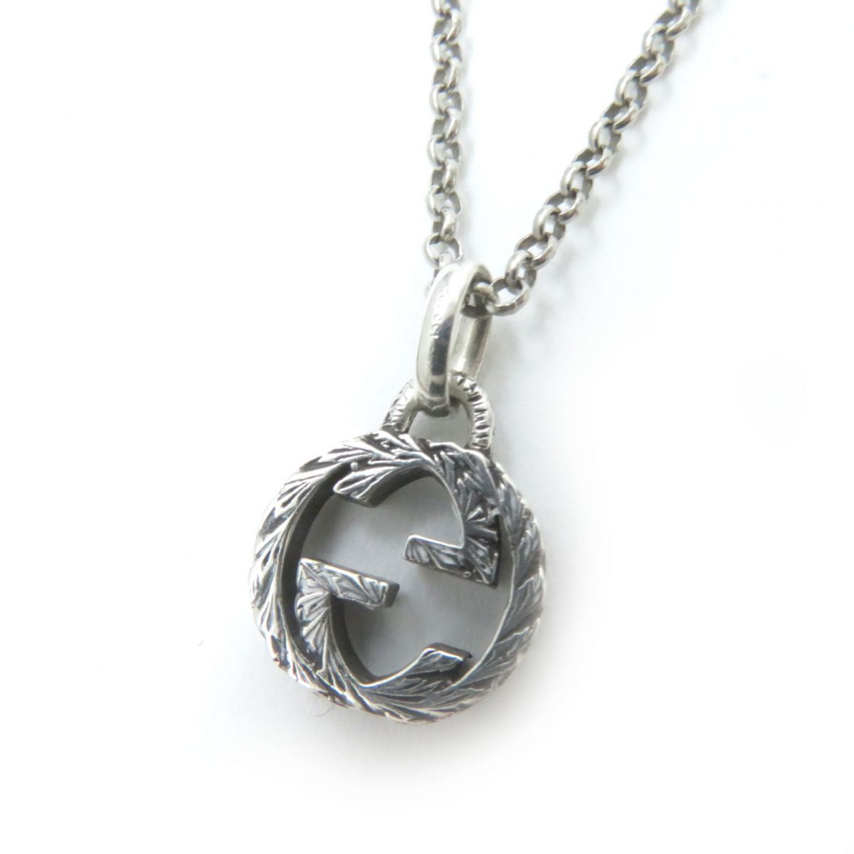 Luxury Gucci Trending 2025 Interlocking G Arabesque Necklace Silver