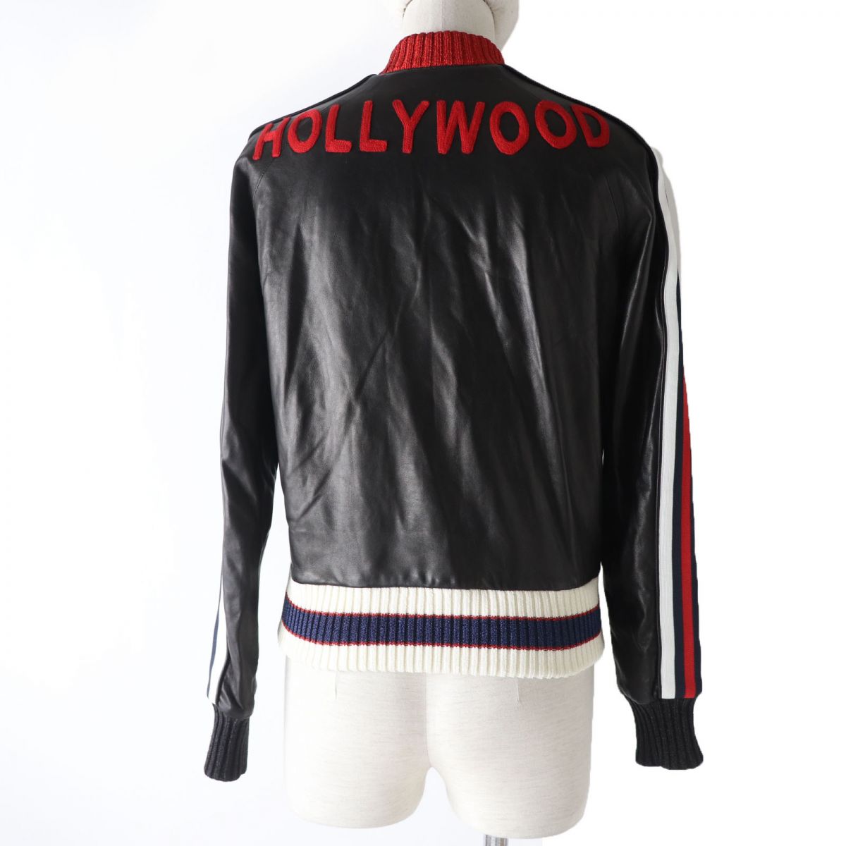 Luxury Gucci Trending 2025 Cat Head Hollywood Lamb Leather Jacket, Black, Size 38