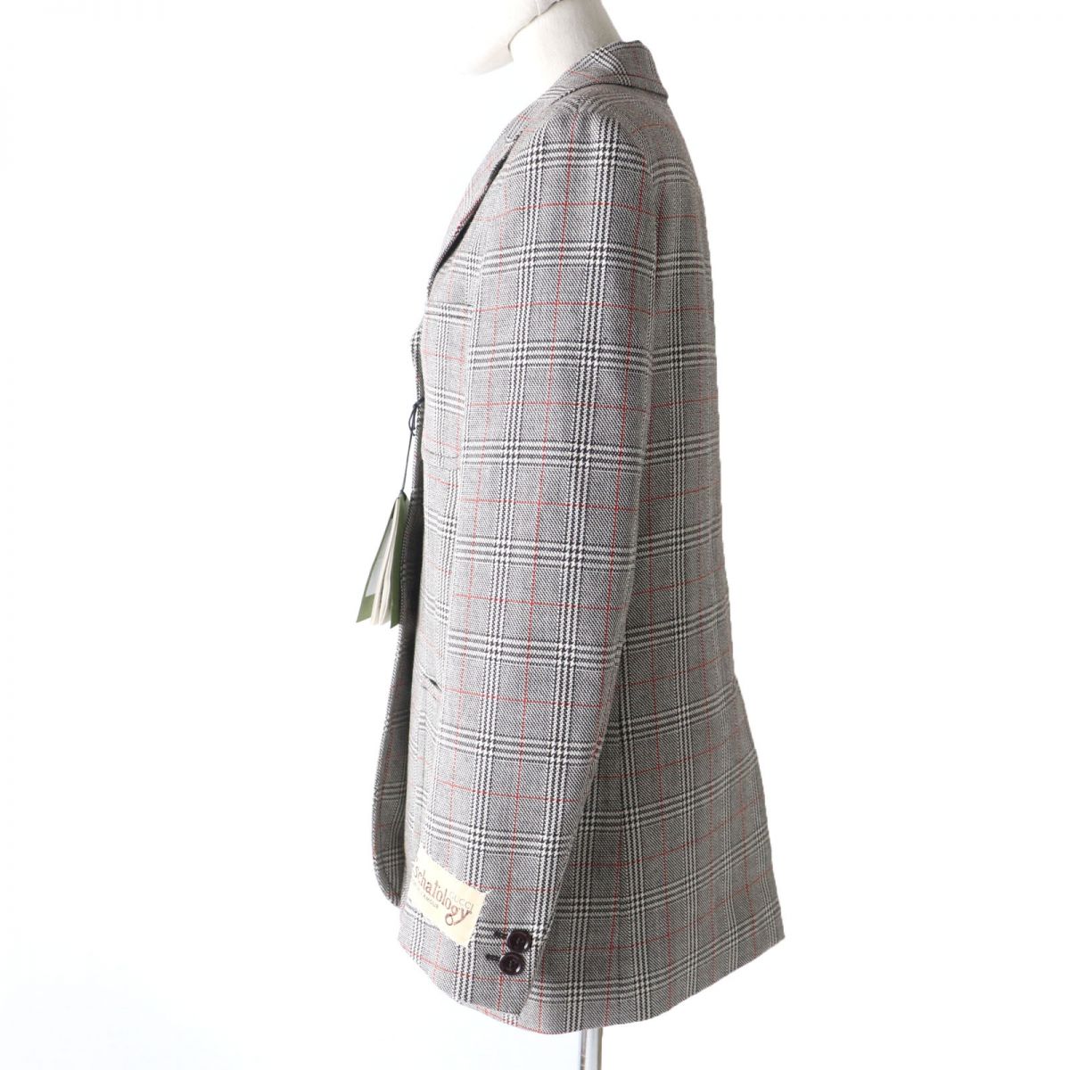 Luxury Gucci Trending 2025 Wool Glen Check Single Jacket Gray
