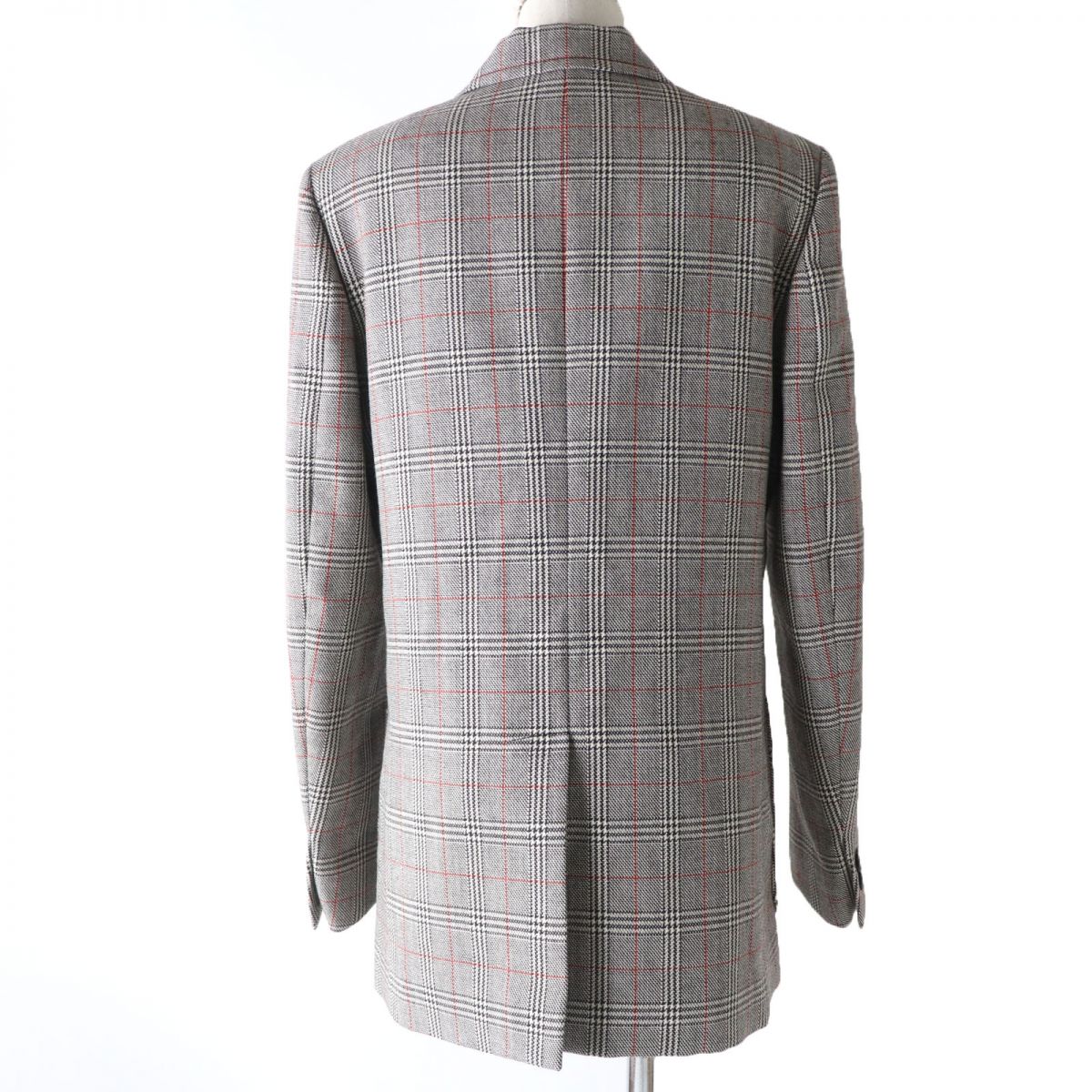 Luxury Gucci Trending 2025 Wool Glen Check Single Jacket Gray