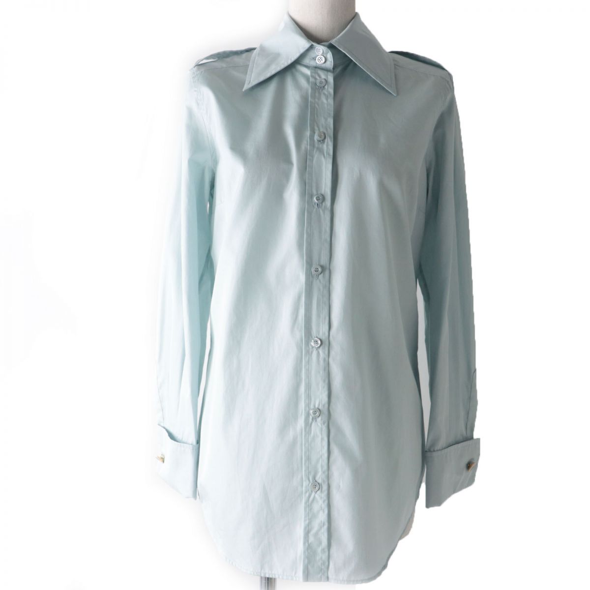 Luxury Gucci Trending 2025 Cotton Poplin Shirt Double G Button