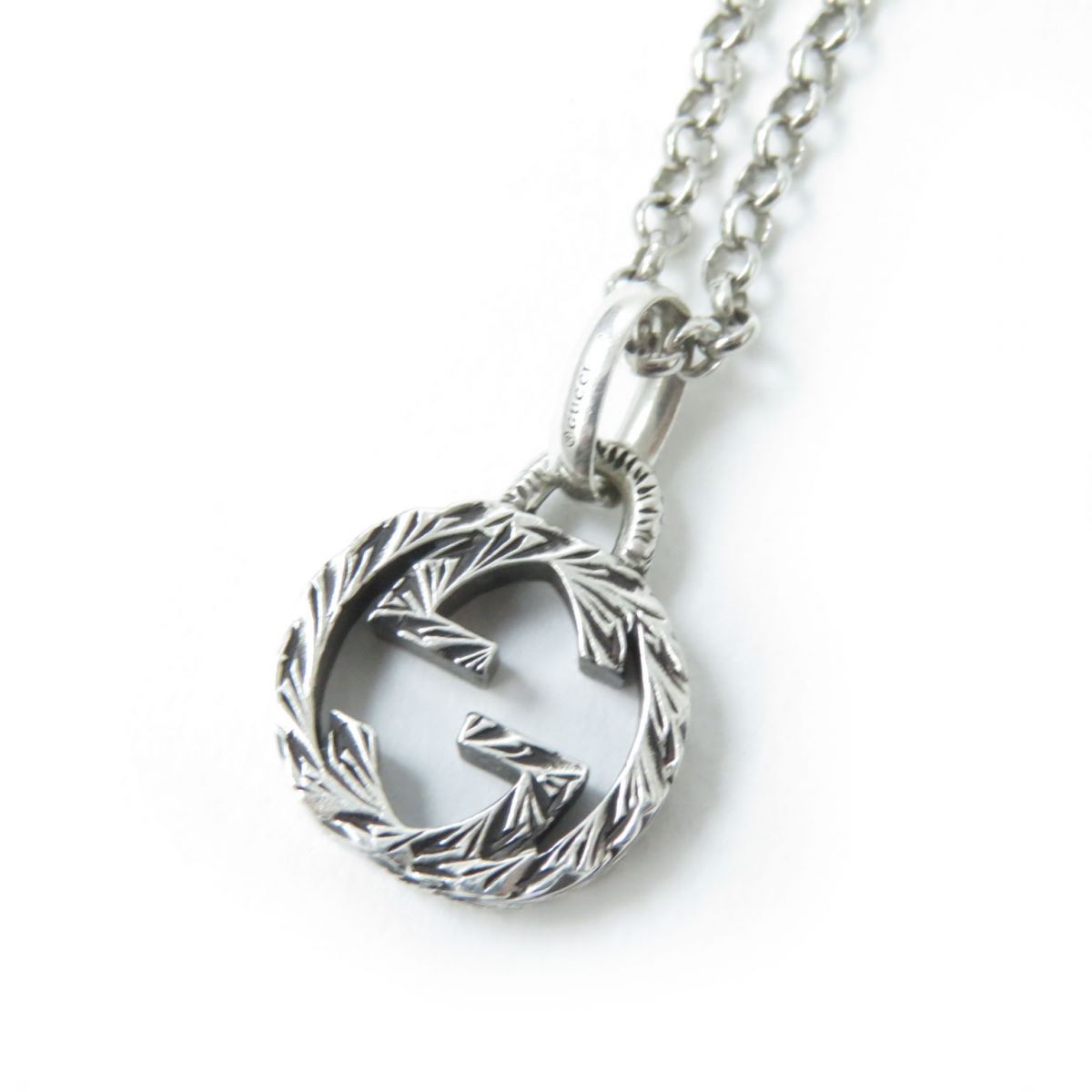 Luxury Gucci Trending 2025 Interlocking G Arabesque Silver Necklace