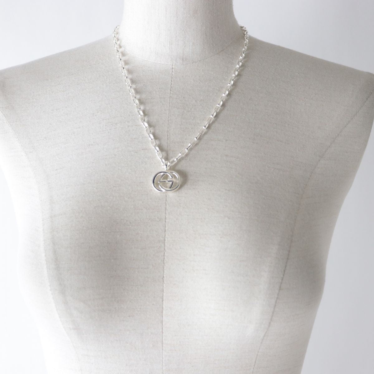 Luxury Gucci Trending 2025 Interlocking G Silver Necklace 295710