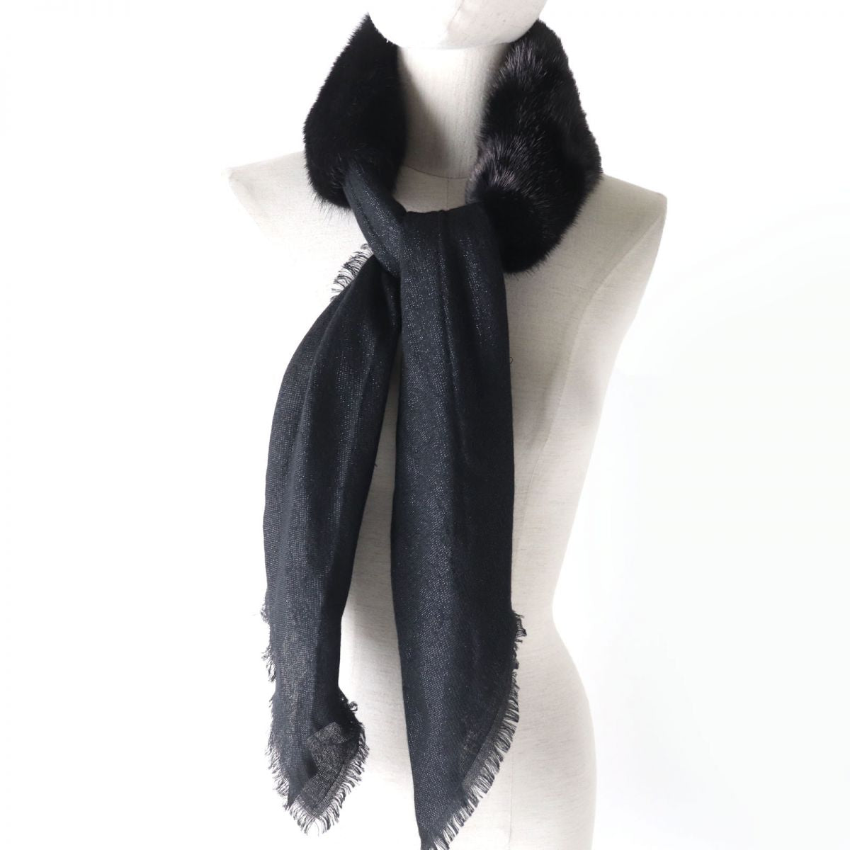 Luxury Gucci Trending 2025 GGPattern Mink Silk Blend Stole Scarf