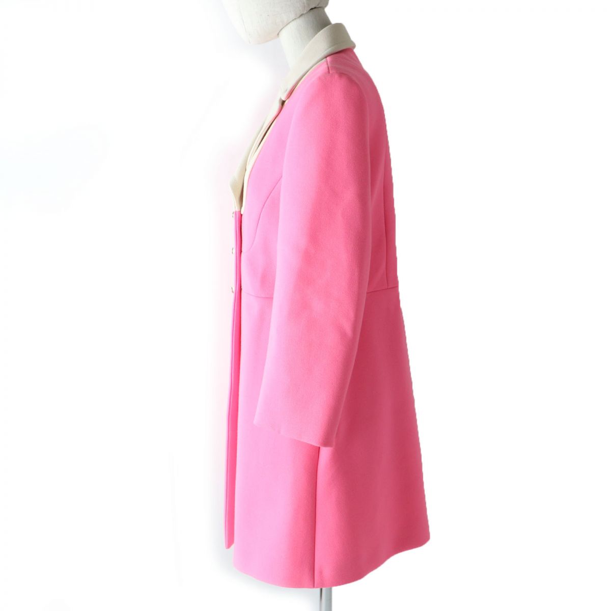 Luxury Gucci Trending 2025 Wool Jacket 438819 Neon Pink Ivory