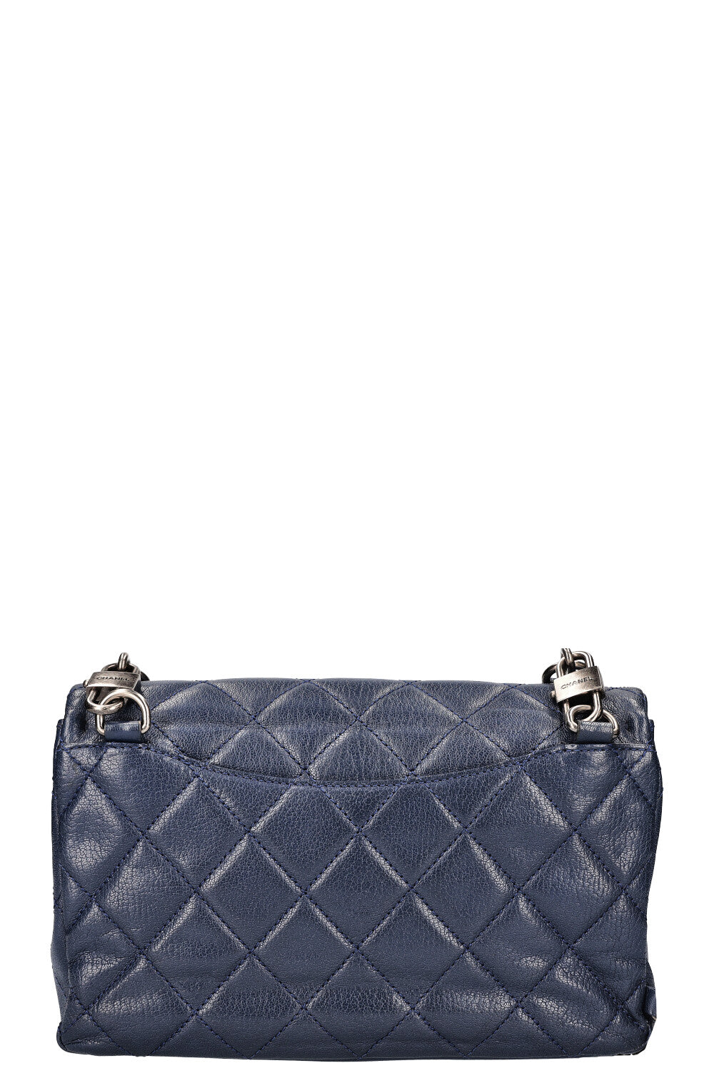 CHANEL Double Carry Chain Waist Bag Blue