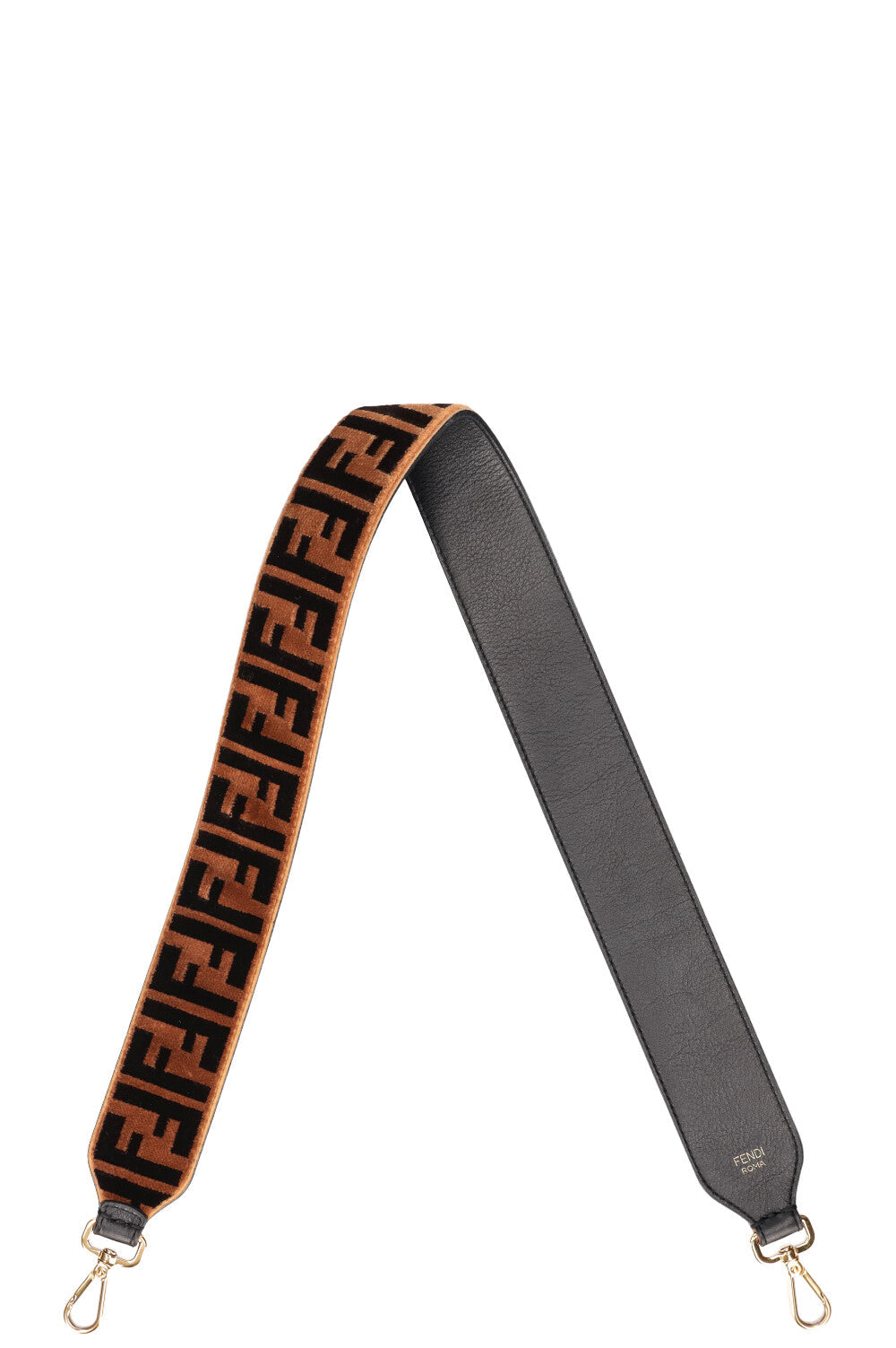 Luxury Fendi Strap You Zucca Strap Velvet