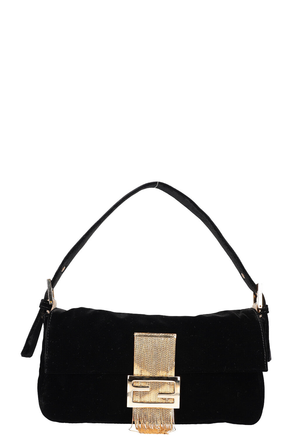 Luxury Fendi Baguette Velvet black
