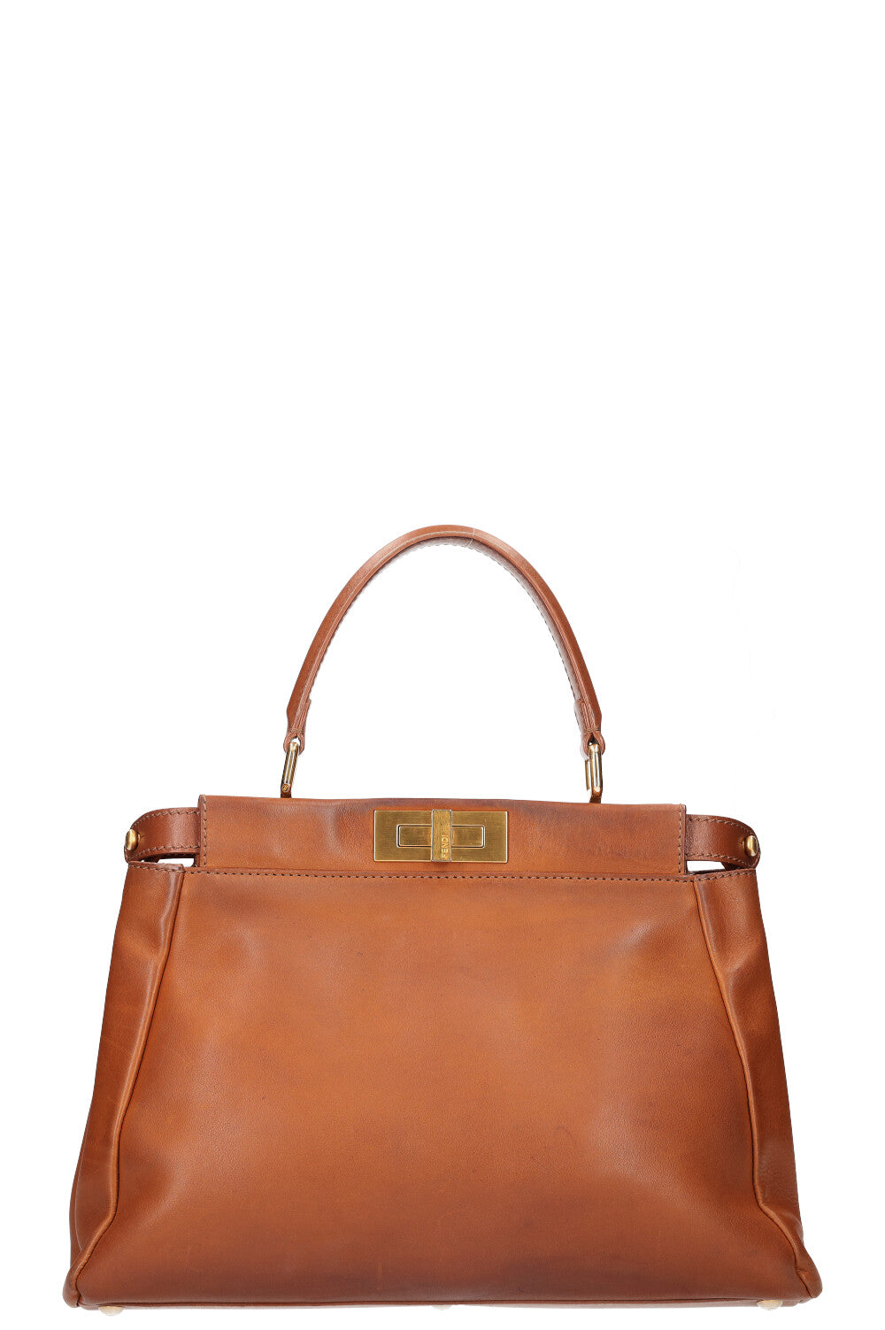 Luxury Fendi Peekaboo Bag Brown