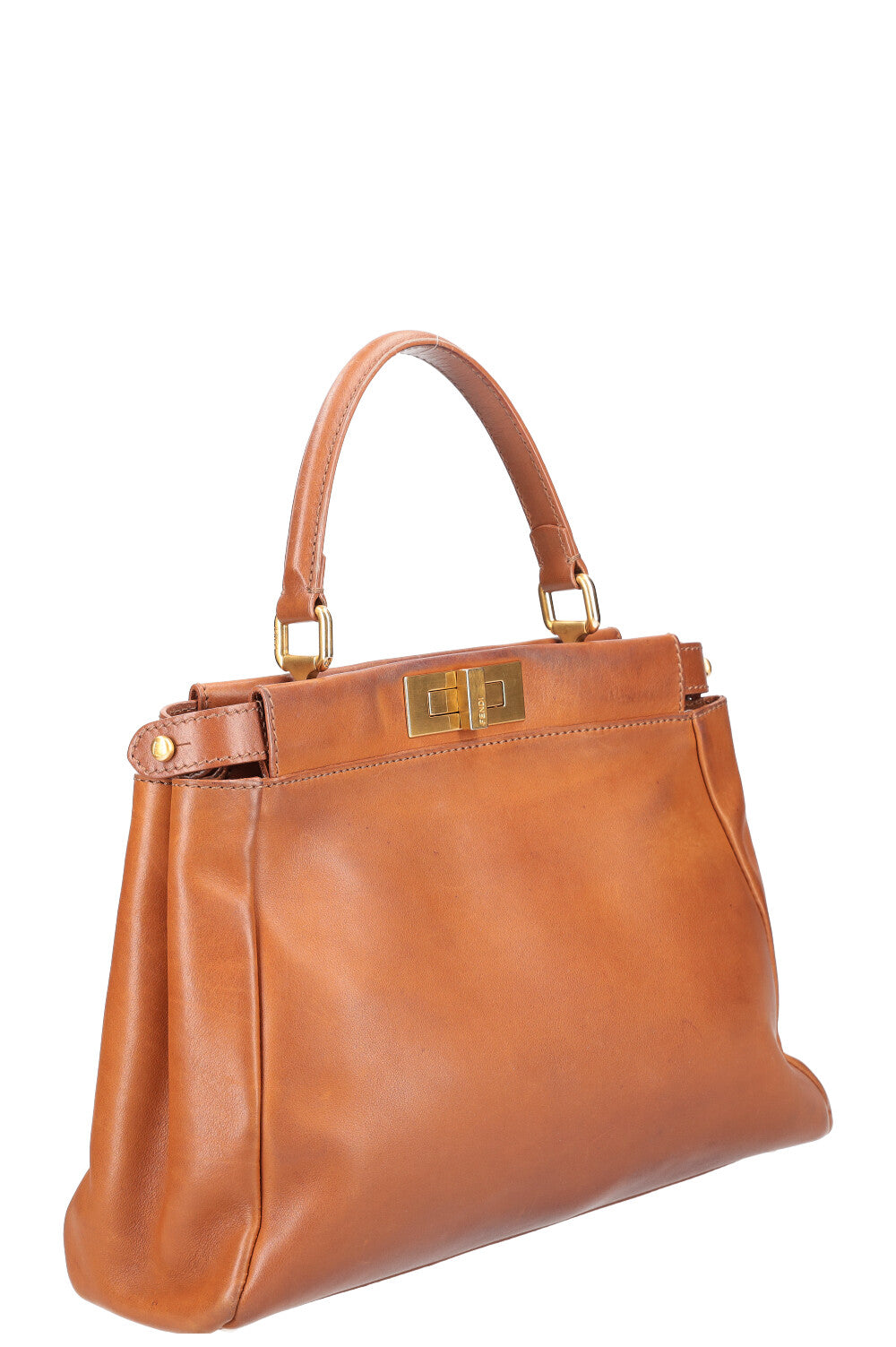 Luxury Fendi Peekaboo Bag Brown