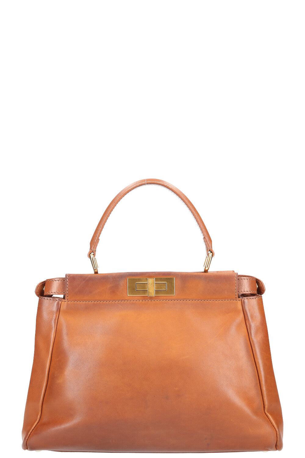 Luxury Fendi Peekaboo Bag Brown