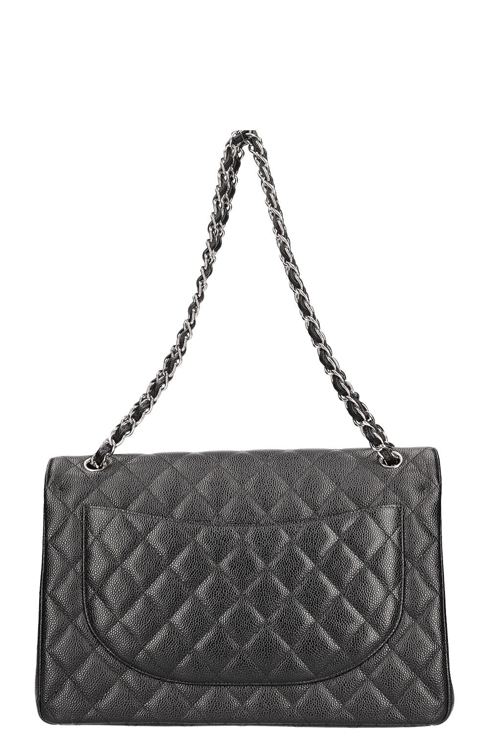 CHANEL Double Flap Bag Maxi Black