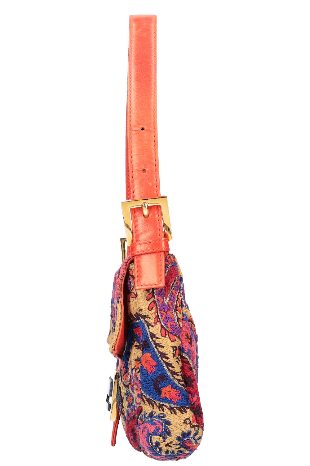 Luxury Fendi Baguette Bag Paisley