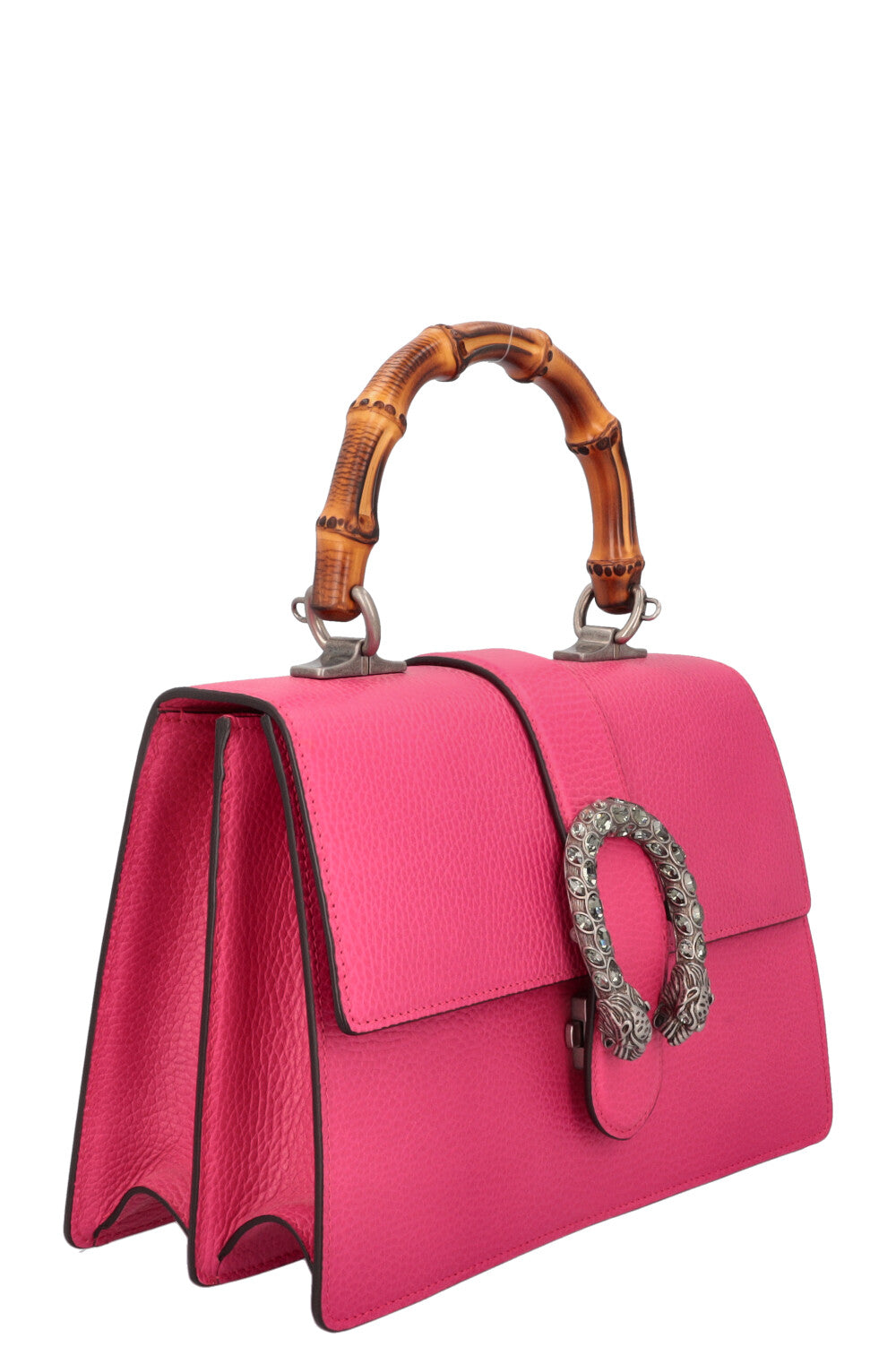 Luxury Gucci Trending 2025 Dionysus Medium Bamboo Top Handle Bag Pink