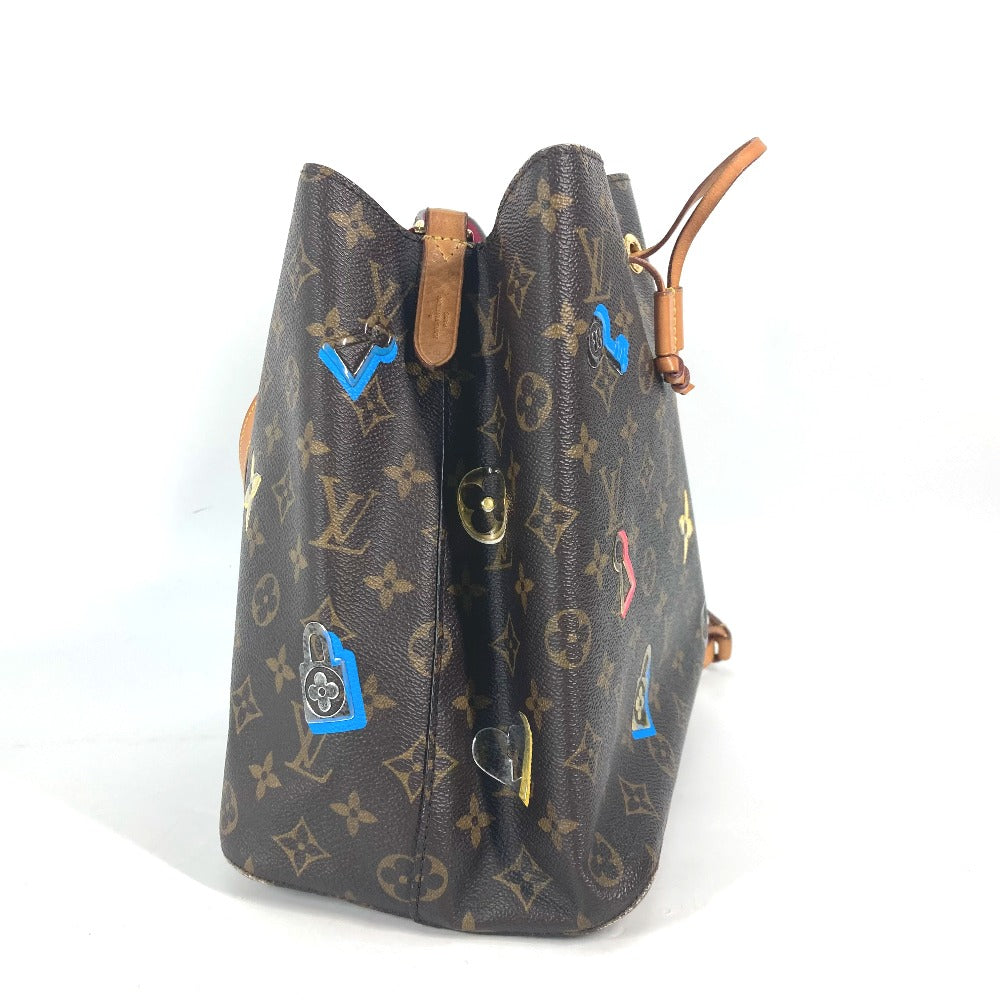 LOUIS VUITTON Shoulder Bag M44369 Monogram canvas Brown Monogram Love Block Neonoe