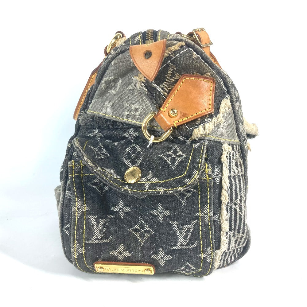 LOUIS VUITTON Handbag M95381 denim black Monogram Denim Patchwork Speedy 30