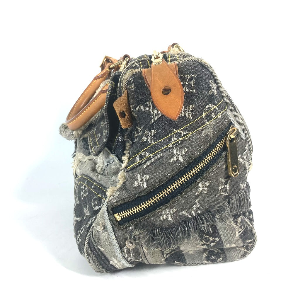 LOUIS VUITTON Handbag M95381 denim black Monogram Denim Patchwork Speedy 30