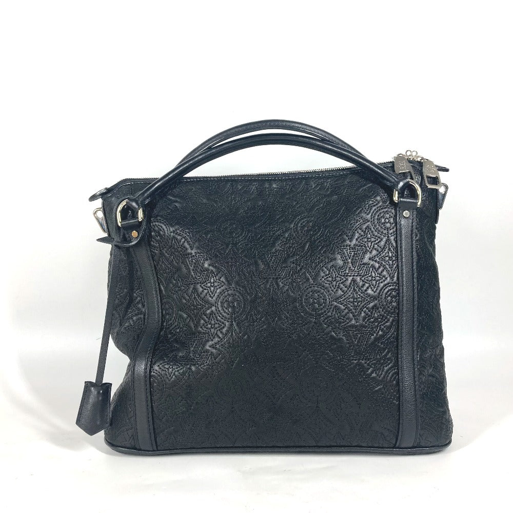 LOUIS VUITTON Shoulder Bag M97071 leather black Monogram Antia Ixia PM
