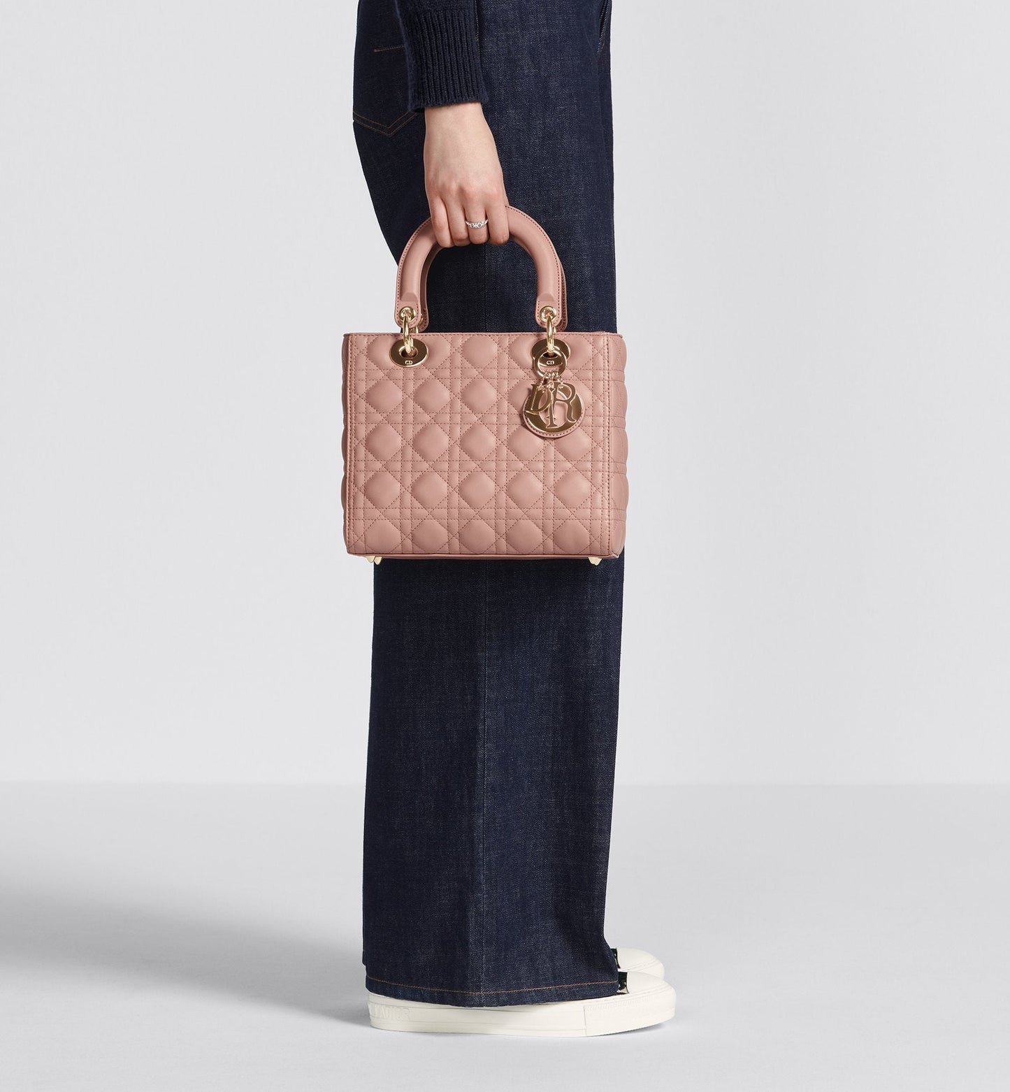 Medium Lady Luxury Dior Bag Blush Cannage Lambskin