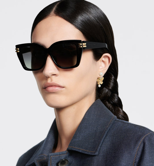 CLuxury Dior S1I Black Square Sunglasses