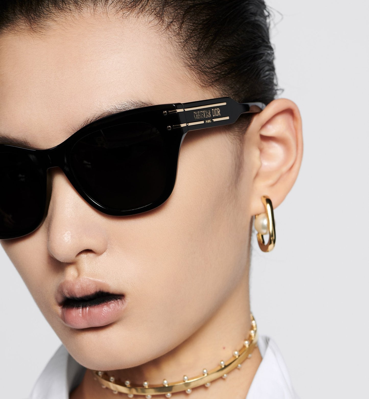 Luxury Diorsignature B4I Black Butterfly Sunglasses