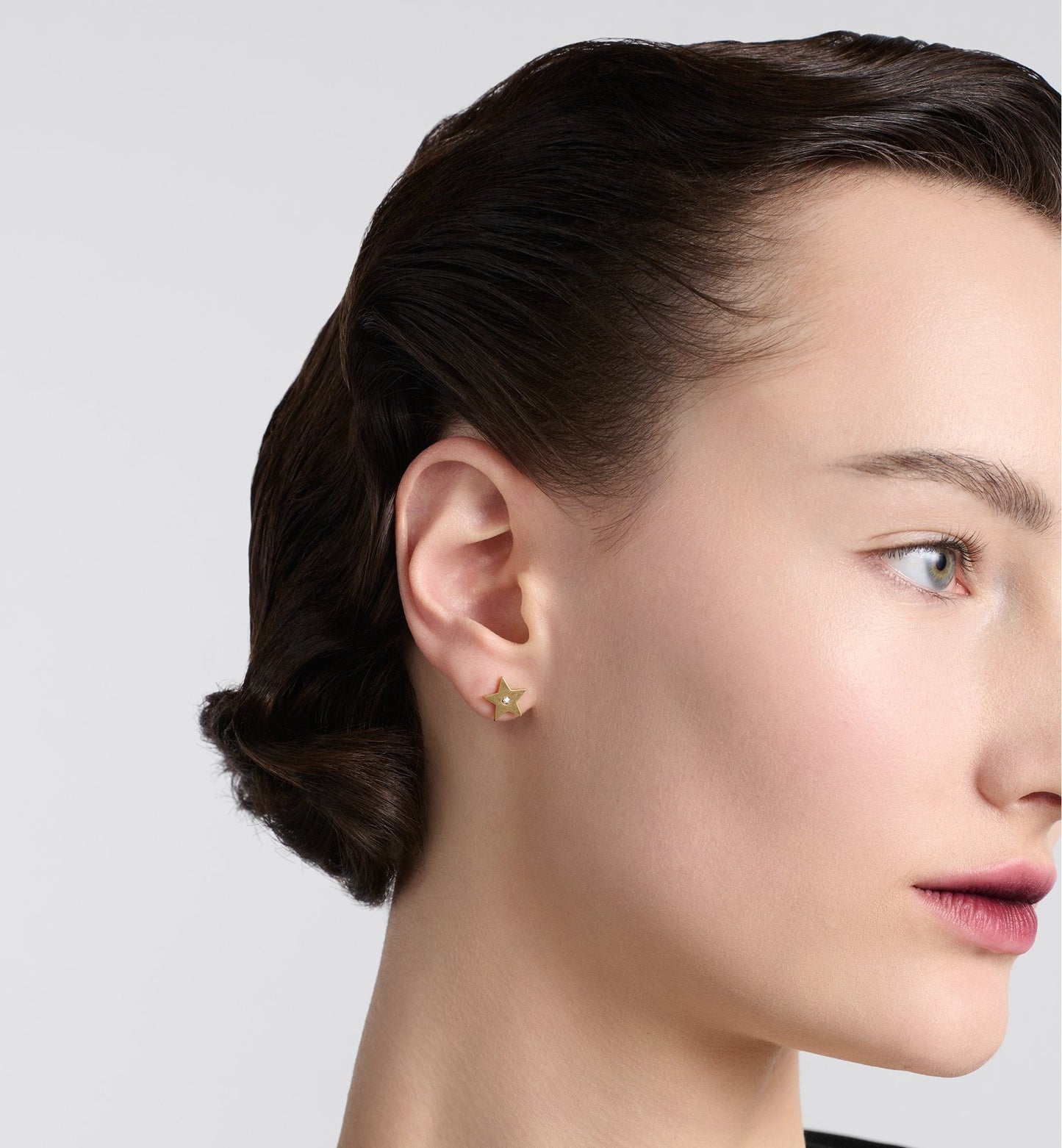 Luxury DiorEvolution Earrings Gold Finish Metal And Silver-Tone Crystals