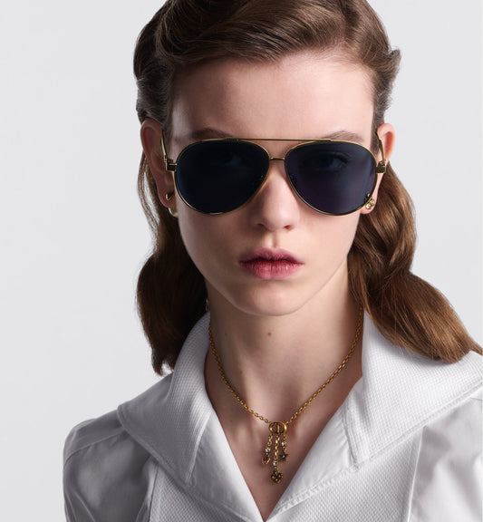 Luxury Diorcannage A1U Blue Pilot Sunglasses