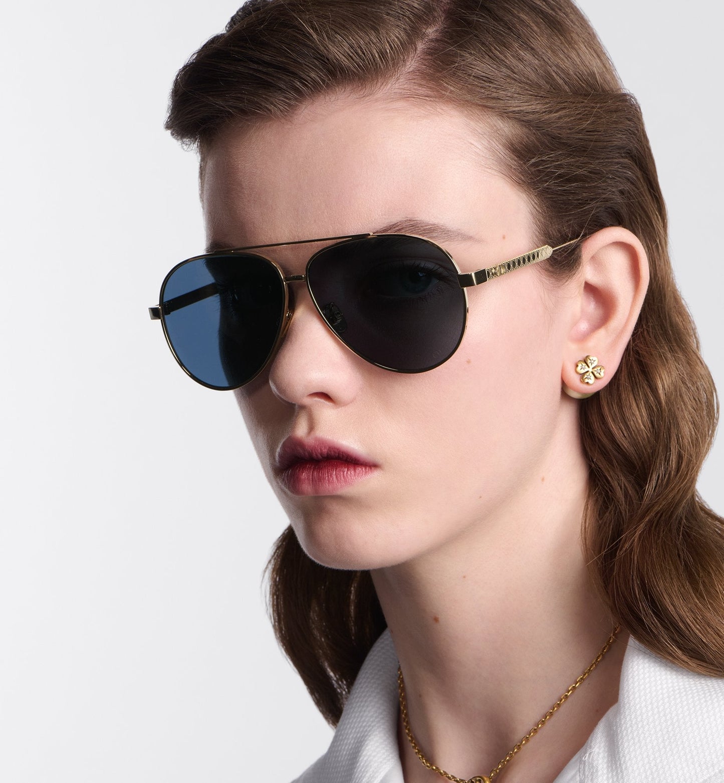 Luxury Diorcannage A1U Blue Pilot Sunglasses