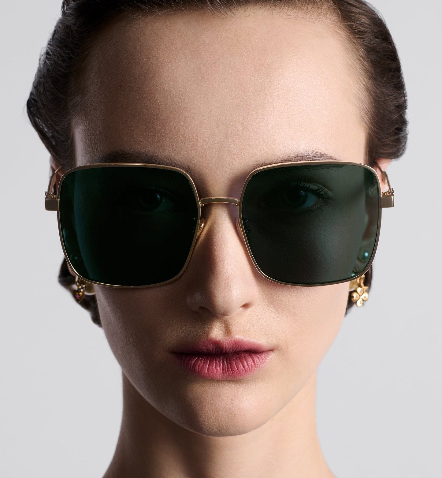 Luxury Diorcannage S1U Green Square Sunglasses