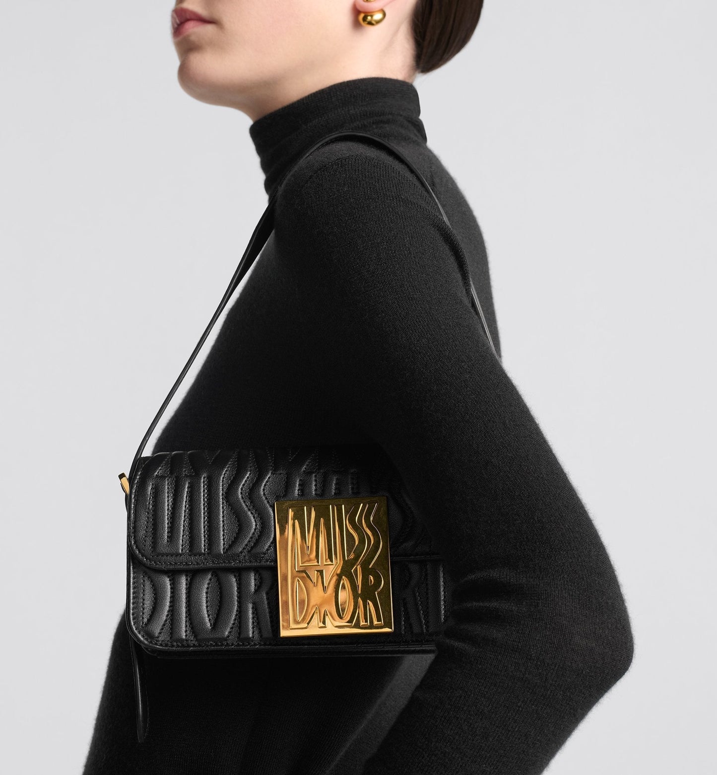 Miss Luxury Dior Flap Bag Black Quilted Miss Luxury Dior Allover Calfskin