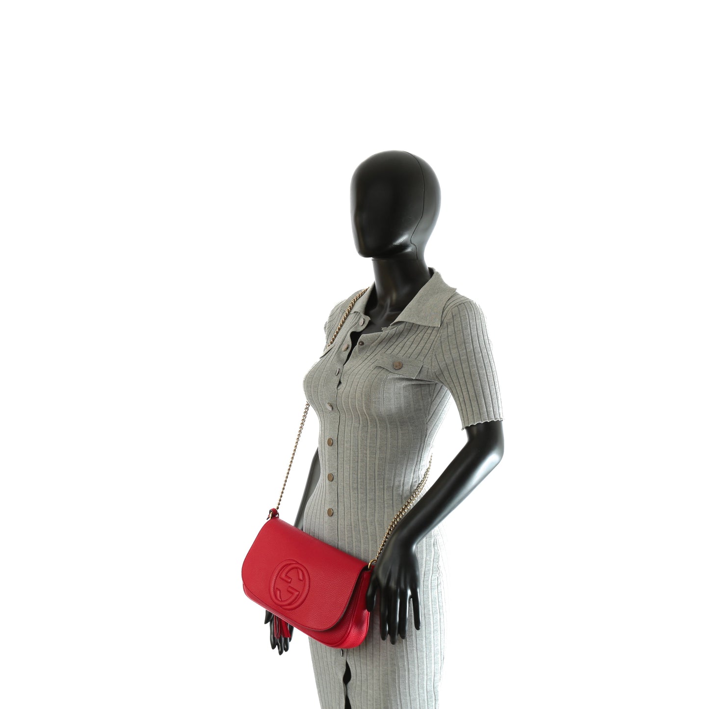 Luxury Gucci Medium Soho Flap Chain Bag