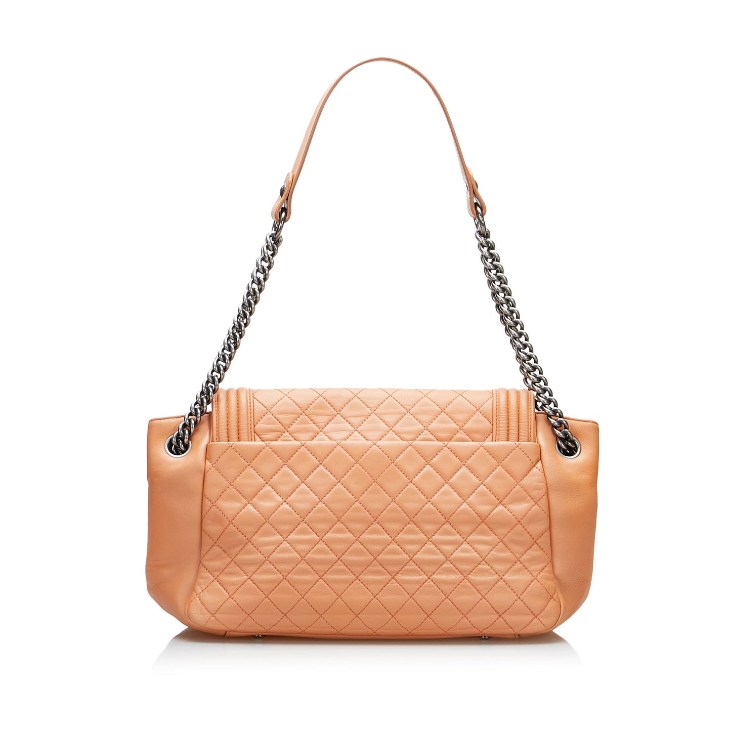 Luxury Chanel Boy Accordion Flap Light Orange Lambskin