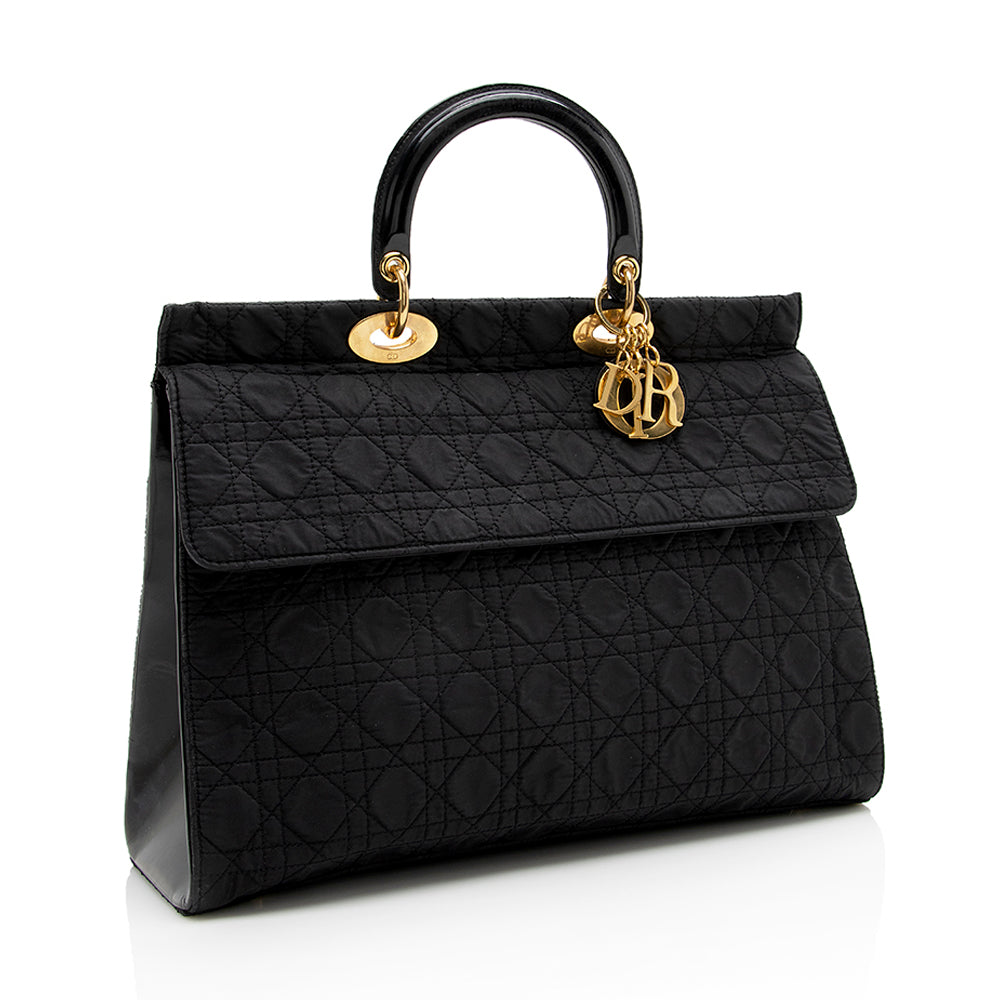 Luxury DiorVintage Nylon Lady Luxury DiorFold Over Large Satchel (SHF-18340)