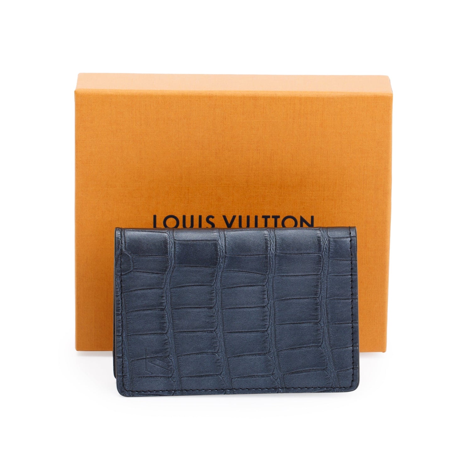 Louis Vuitton 2020 Black Crocodilien Mat Pocket Organizer